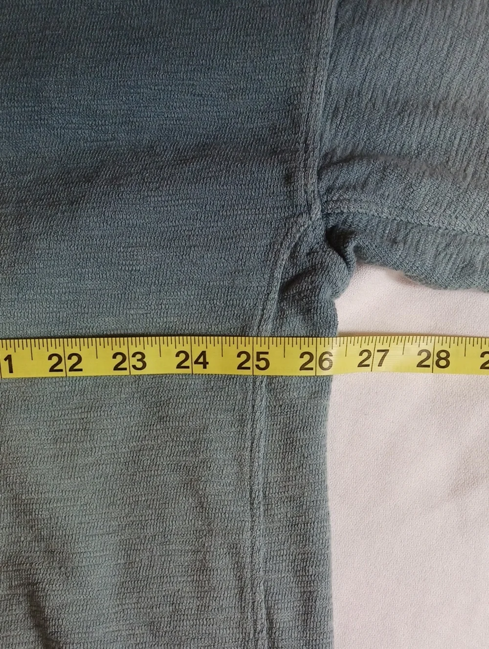J Jill Fit Relaxed High Low Top Blue Ombre Oversized Long Sleeve Size XL Petite - Picture 5 of 8